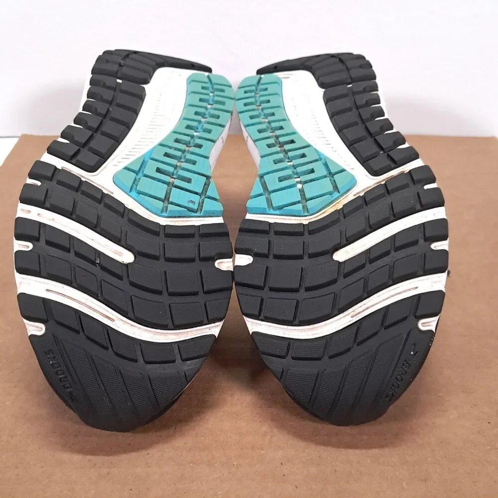 Brooks Ariel 20 Shoes Women 8 B Black Blue Athletic Running Sneakers 1203151B064